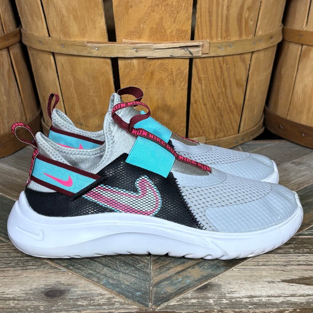 Nike Flex Plus SE Grey Fog Black Turquoise White DD1145-001 Sneaker Youth Size 6
